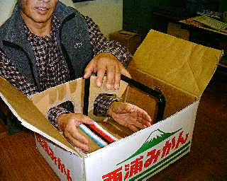 写真:いたって簡単な構造の試作品